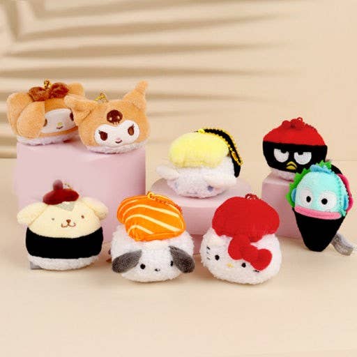 K-Wonderland Limited! Sanrio Sushi Plush Keychain (5cm) Random