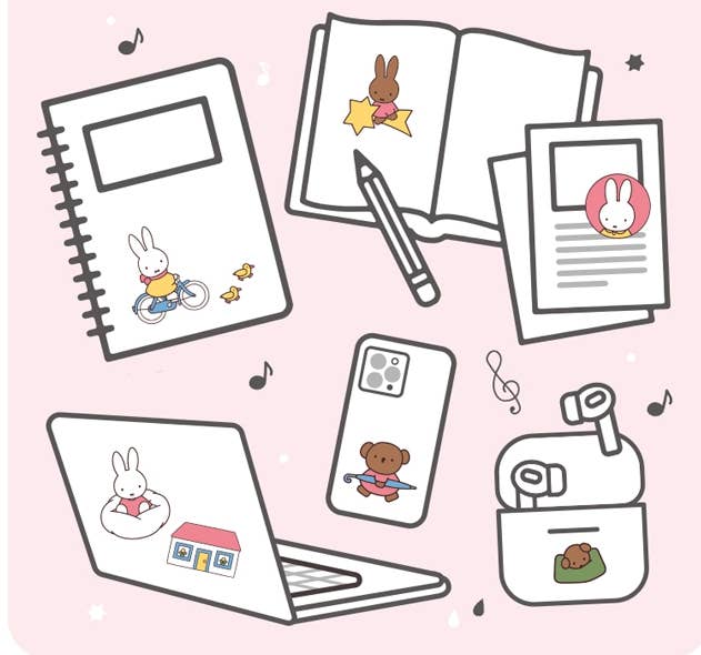 K-Wonderland Miffy 3D Crystal Sticker Vol.3 – Bonbon Epoxy Deco Stickers
