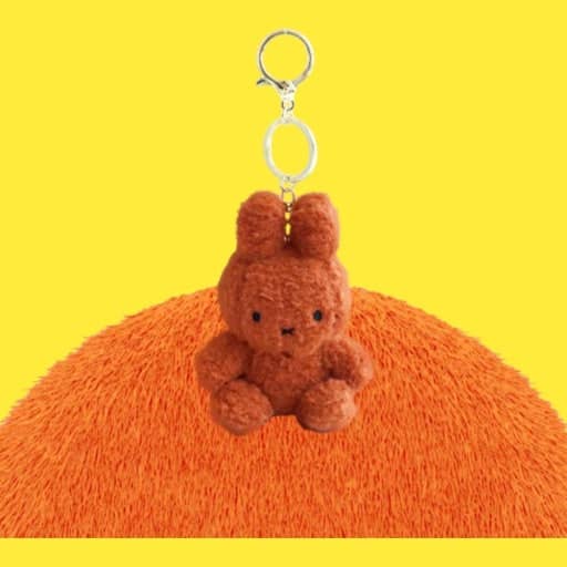 K-Wonderland Miffy Creamy Plush Bag Charm, Key chain holder - 8cm