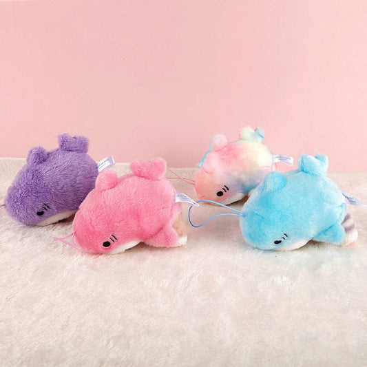 K-Wonderland Mofusand Pastel Shark Cat Mascot Plush Keychain 10cm Random