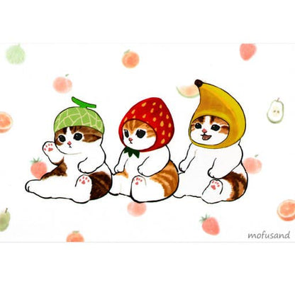 K-Wonderland NEW! MofuSand Plush Keychain  9cm– Fruit Costume Series
