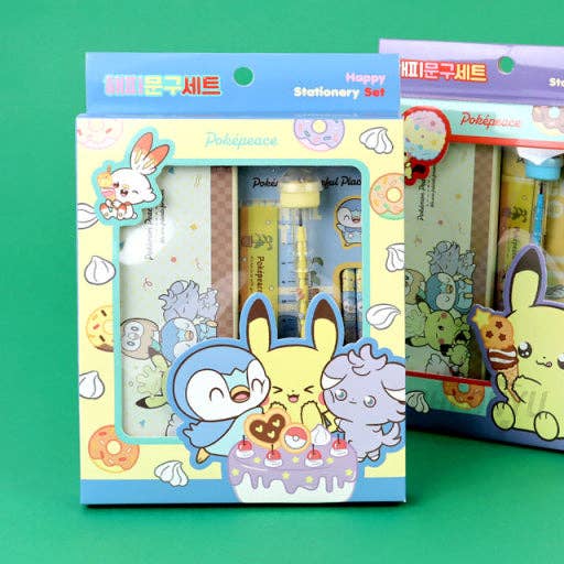 K-Wonderland Pokémon Happy Stationery Set – PokéPeace Edition