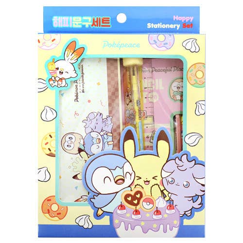 K-Wonderland Pokémon Happy Stationery Set – PokéPeace Edition