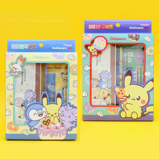 K-Wonderland Pokémon Happy Stationery Set – PokéPeace Edition