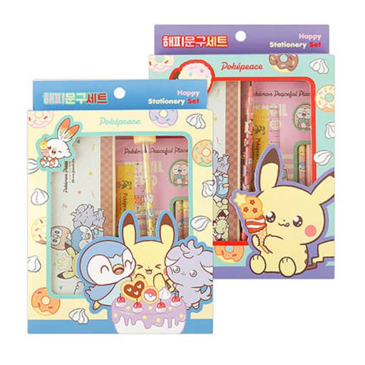 K-Wonderland Pokémon Happy Stationery Set – PokéPeace Edition