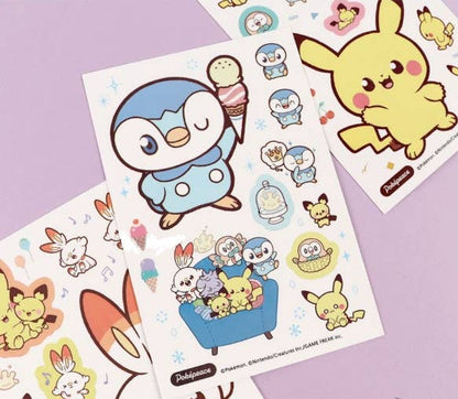 K-Wonderland Pokémon PokéPeace Cutie 2Pcs Sticker Pack