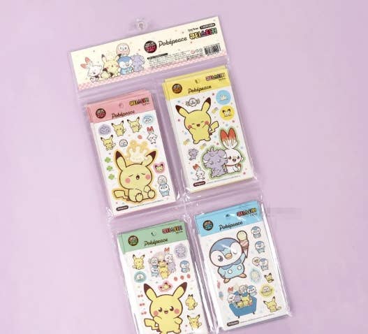 K-Wonderland Pokémon PokéPeace Cutie 2Pcs Sticker Pack