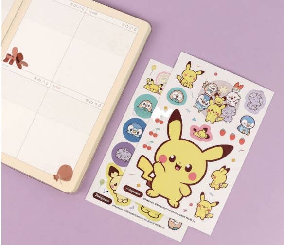 K-Wonderland Pokémon PokéPeace Cutie 2Pcs Sticker Pack