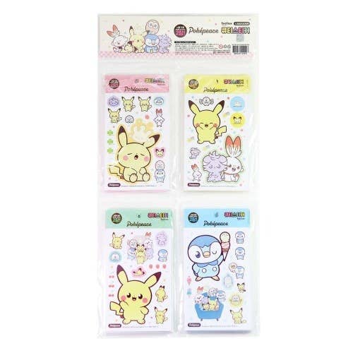 K-Wonderland Pokémon PokéPeace Cutie 2Pcs Sticker Pack
