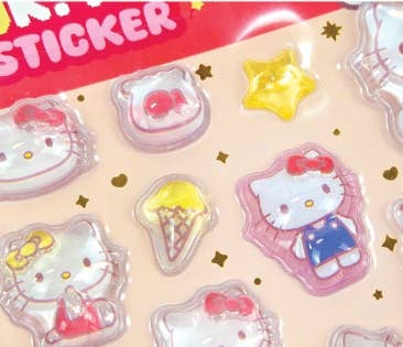 K-Wonderland Sanrio Characters Tok! Tok! 3D Water Candy BonBon Stickers