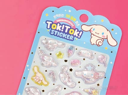 K-Wonderland Sanrio Characters Tok! Tok! 3D Water Candy BonBon Stickers