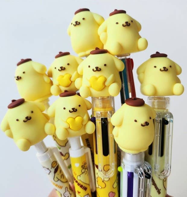 K-Wonderland Sanrio PomPomPurin 6 Color Ball Point Pencil- 0.7mm