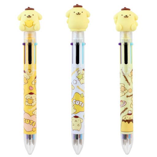 K-Wonderland Sanrio PomPomPurin 6 Color Ball Point Pencil- 0.7mm