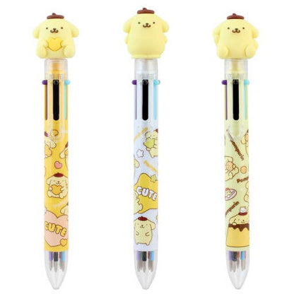 K-Wonderland Sanrio PomPomPurin 6 Color Ball Point Pencil- 0.7mm