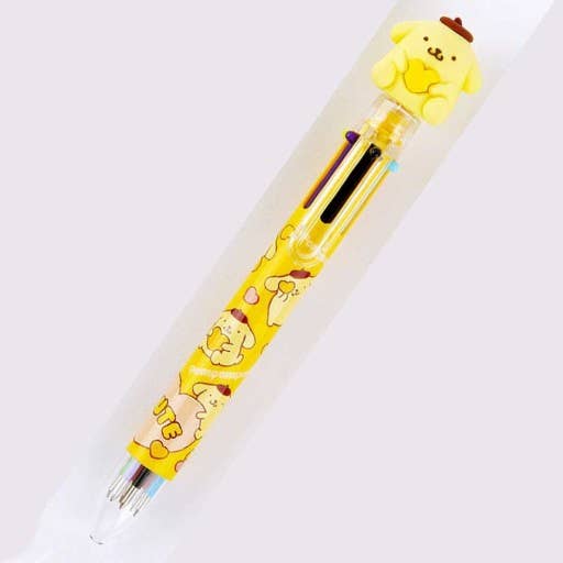 K-Wonderland Sanrio PomPomPurin 6 Color Ball Point Pencil- 0.7mm