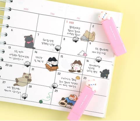 K_Wonderland Stamps Nyangnyang Mini Stamp – Cute Cat-Themed Stamps