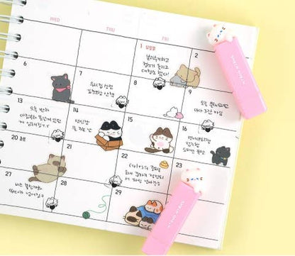 K_Wonderland Stamps Nyangnyang Mini Stamp – Cute Cat-Themed Stamps