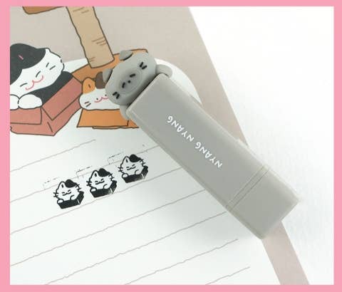 K_Wonderland Stamps Nyangnyang Mini Stamp – Cute Cat-Themed Stamps