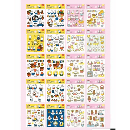 K_Wonderland Sticker Sheet Miffy Deco Stickers Variety Pack
