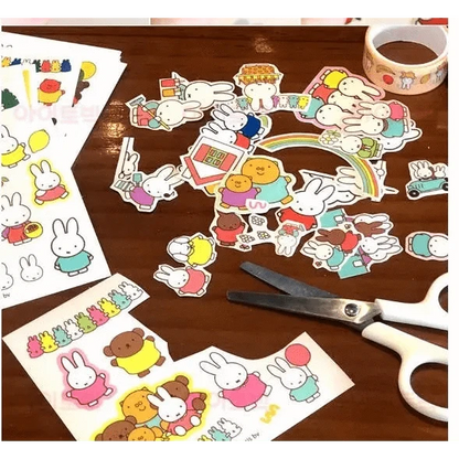K_Wonderland Sticker Sheet Miffy Deco Stickers Variety Pack