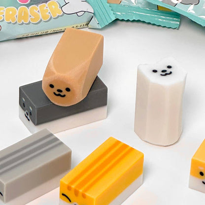 K_Wonderland Stretchy Pet Random Eraser – Dog & Cat Characters