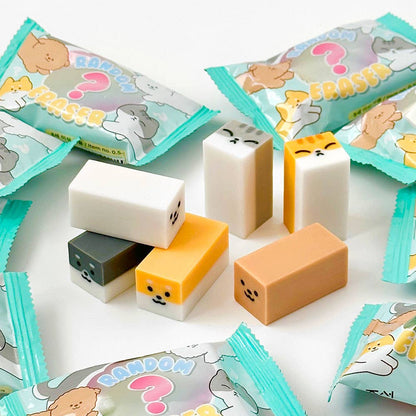 K_Wonderland Stretchy Pet Random Eraser – Dog & Cat Characters