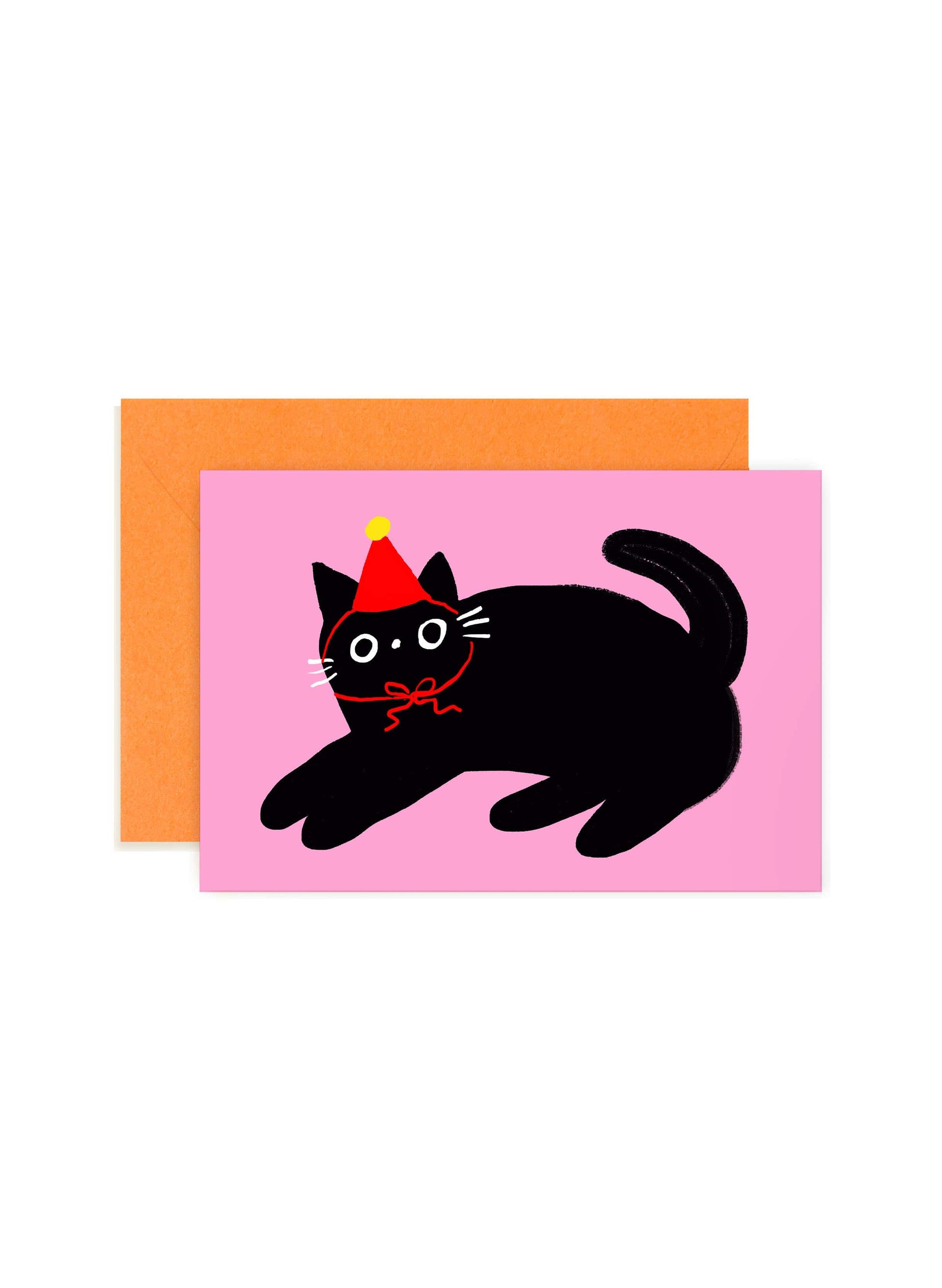 Karen Schipper Party Cat – Cat Mini Note Card with Envelope
