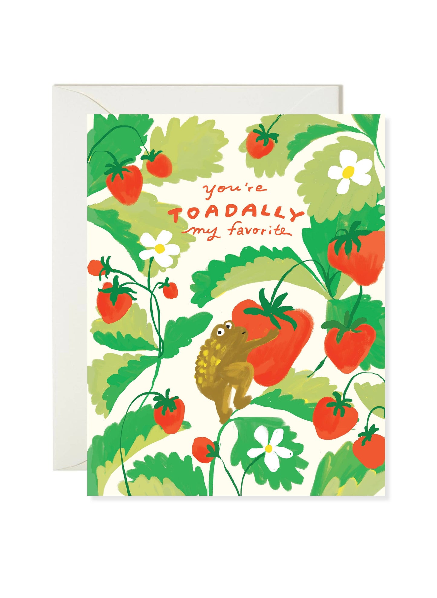 Karen Schipper Toadally Favorite – Frog Pun Love Card | Funny Love Card