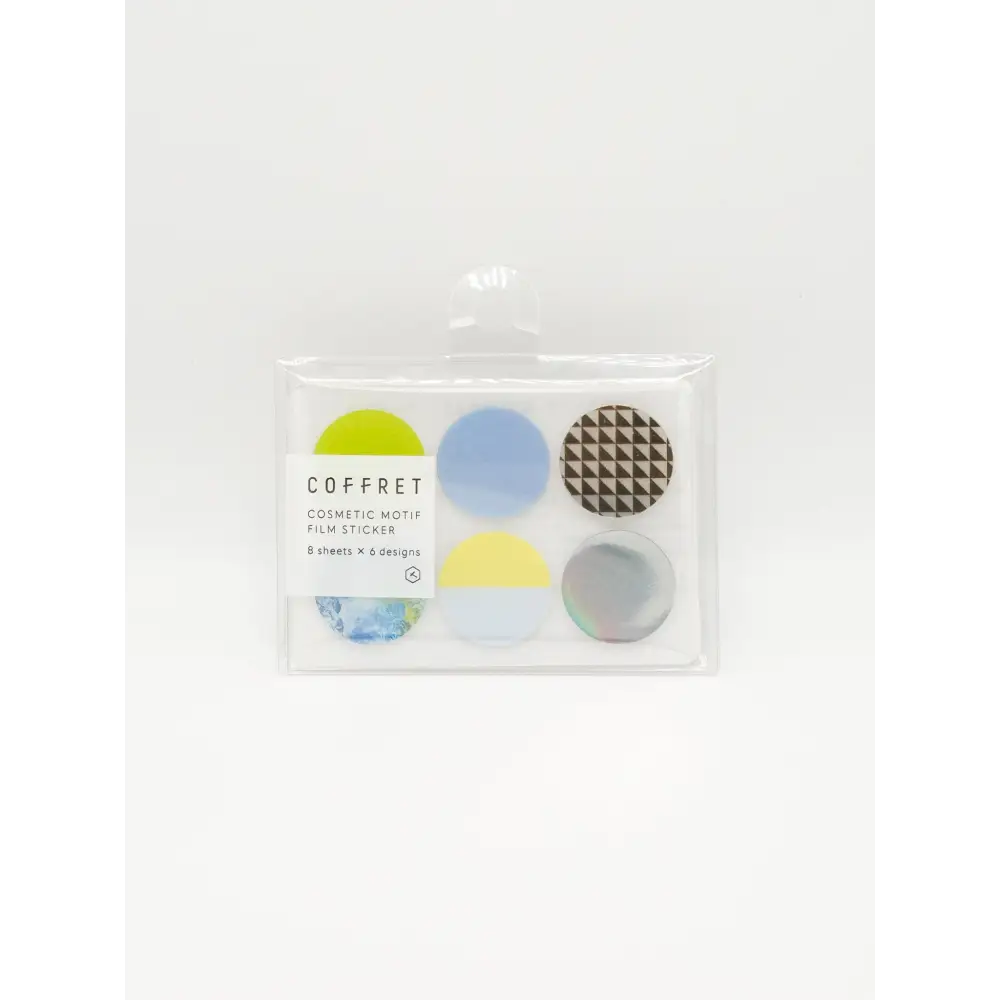 King Jim Cofferet - Cosmetic Inspired Film Stickers - Circle / Chiffon Yellow