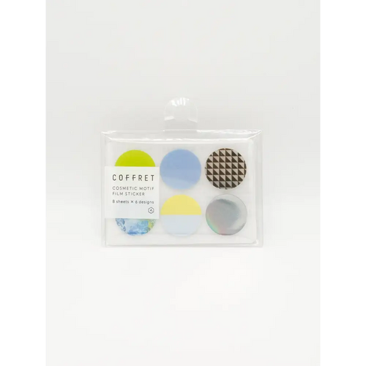 King Jim Cofferet - Cosmetic Inspired Film Stickers - Circle / Chiffon Yellow