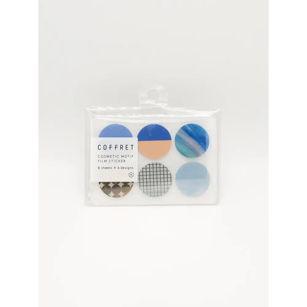 King Jim Cofferet - Cosmetic Inspired Film Stickers - Circle / Horizon Blue