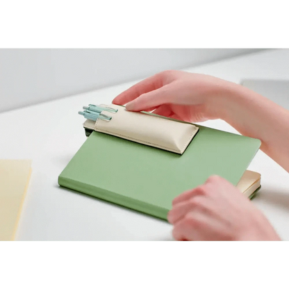 KING JIM Pen & Pencil Cases Pensam Slim Portable Pen Case with Magnetic: Black