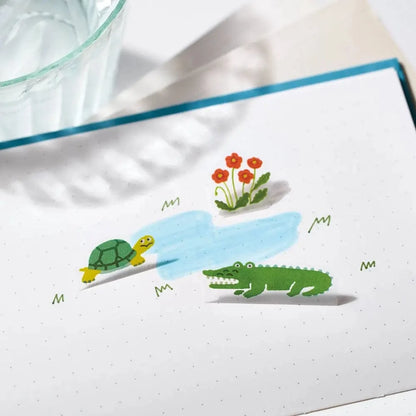 KING JIM Pens POP-UP Stickers - 3D Decorative Stickers: Gourmet