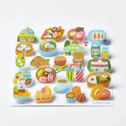 KING JIM Sticker Sheet POP-UP Stickers - 3D Decorative Stickers: Animal