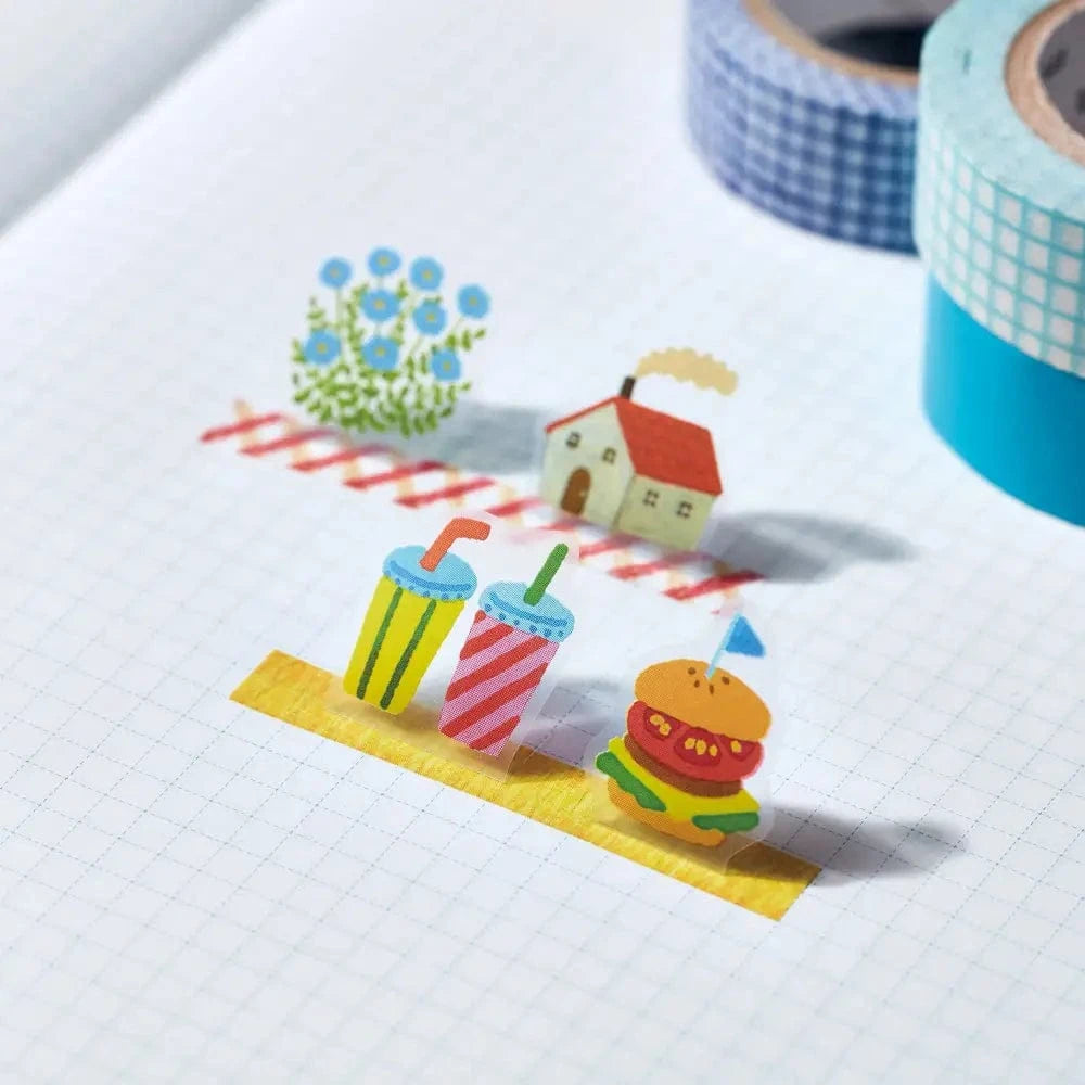 KING JIM Sticker Sheet POP-UP Stickers - 3D Decorative Stickers: Animal