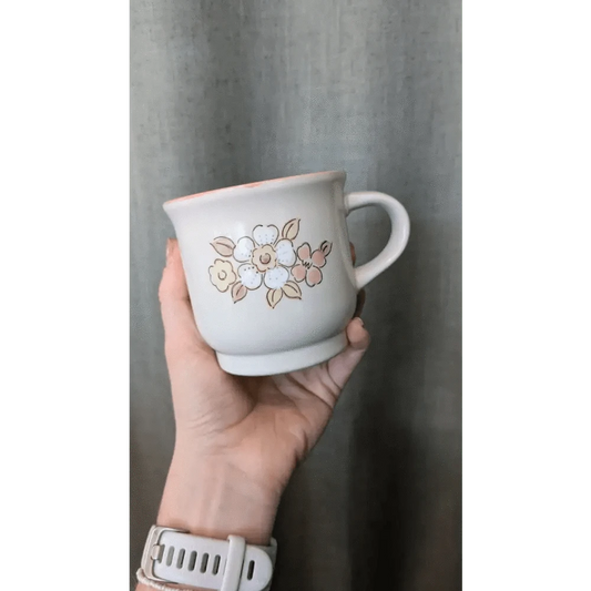 Kinkan Gifts Cups & Mugs Vintage Floral Stoneware Mug Set (set of 6)
