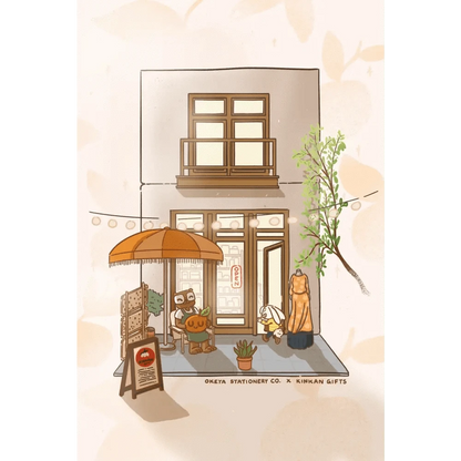 Kinkan Gifts Greeting Cards Kinkan x Okeya Postcard