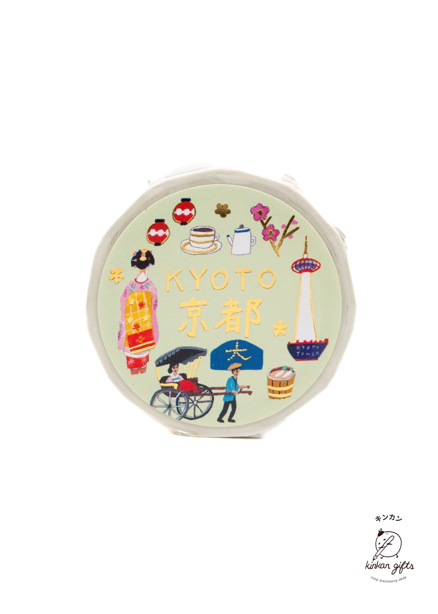 Kinkan Gifts HYOGENSHA - Okino Ai - Foil-stamped Masking Tape