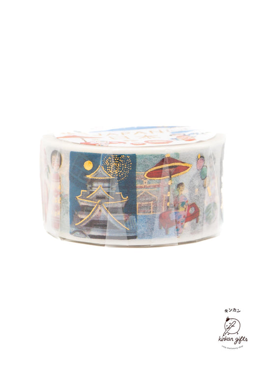 Kinkan Gifts HYOGENSHA - Okino Ai - Foil-stamped Masking Tape