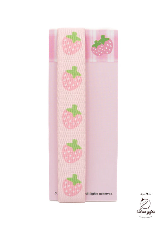 Kinkan Gifts Pink Strawberry Elastic Page Band