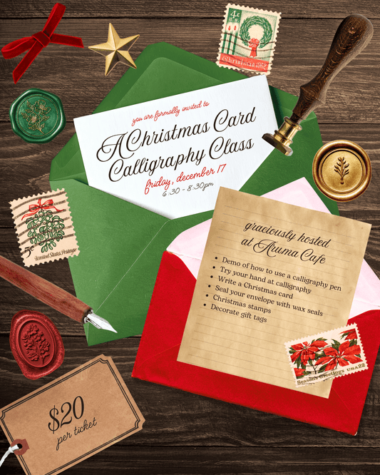 Kinkan Gifts Ticket A Christmas Card Calligraphy Class - Dec 19