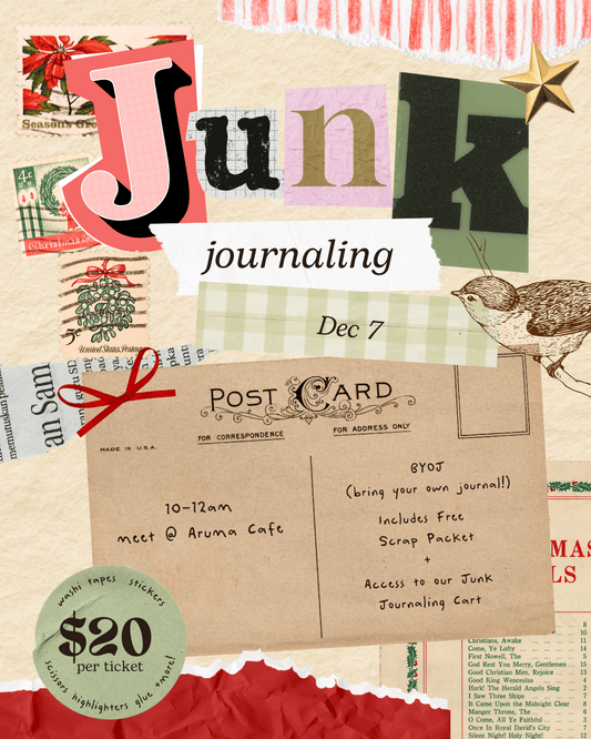 Kinkan Gifts Ticket Junk Journaling Class - Dec 7