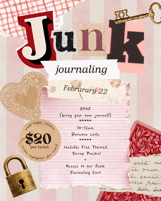 Kinkan Gifts Ticket Junk Journaling Class - Feb 22