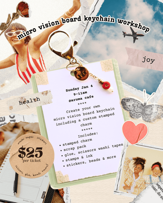 Kinkan Gifts Ticket Mini Vision Board Keychain Workshop - 9AM to 11AM - Jan 4