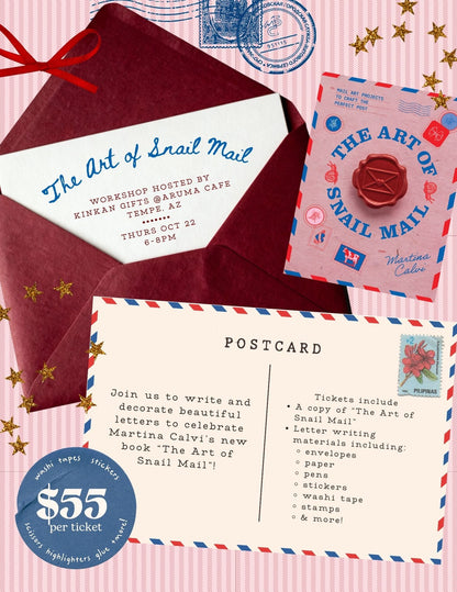 Kinkan Gifts Ticket The Art Of Snail Mail - Letterwriting Workshop & Book Launch!