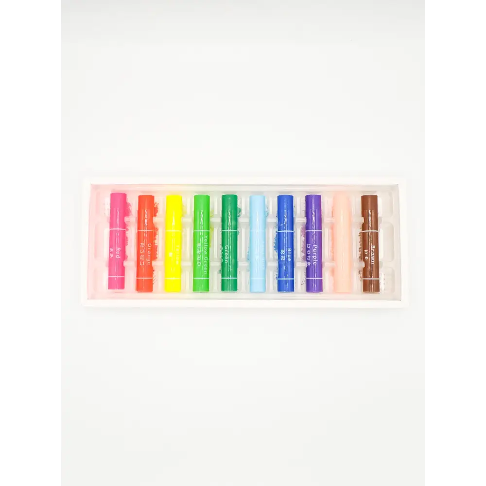 Kokoyu Florescenet Transparent Crayon Set of 10 Colors - Crayons