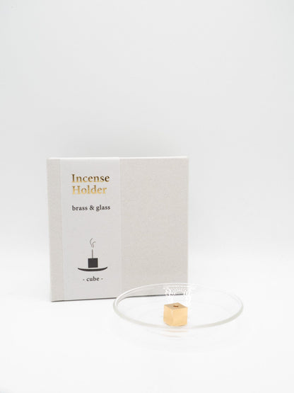 Kousaido Co.,Ltd. Incense Brass and Glass Incense Holder