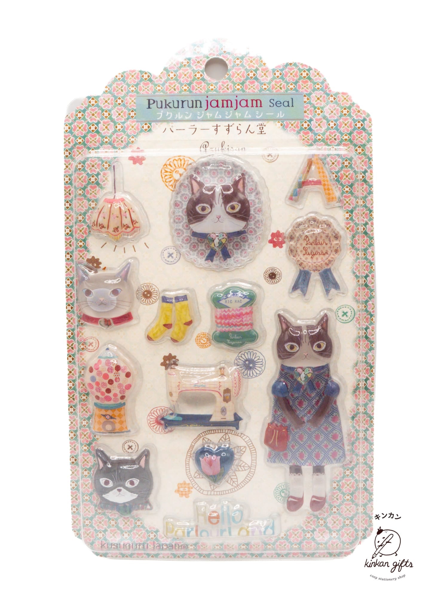 Kusuguru Japan Co., Ltd. Decorative Stickers Azukisan Kusuguru Japan - Pukurun Jam Jam Seal