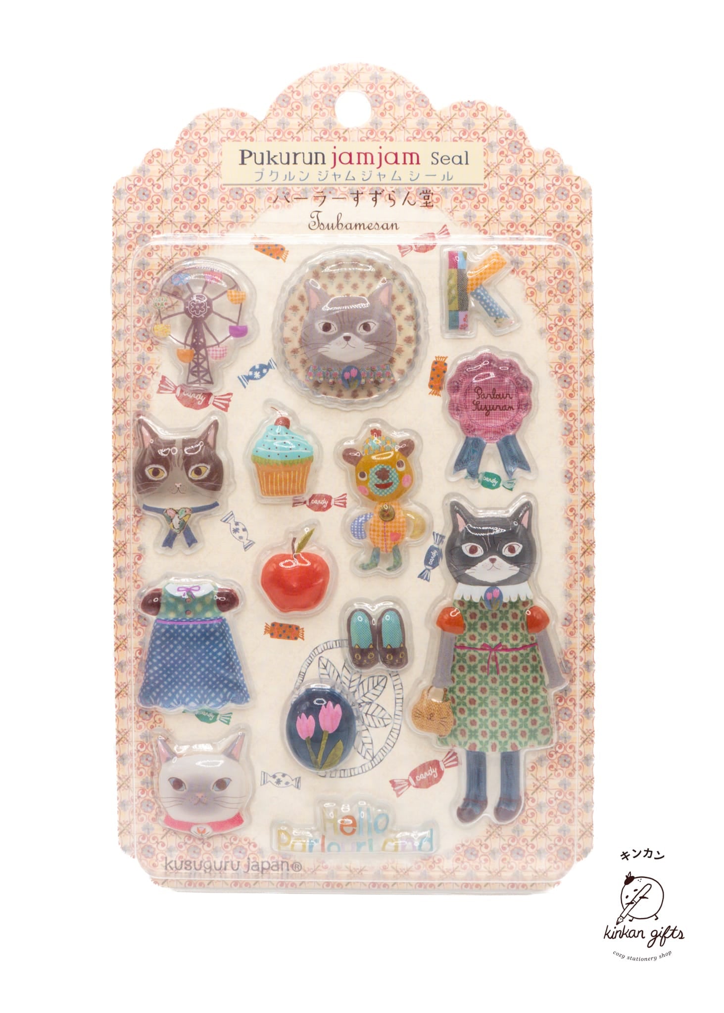 Kusuguru Japan Co., Ltd. Decorative Stickers Tsubamesan Kusuguru Japan - Pukurun Jam Jam Seal