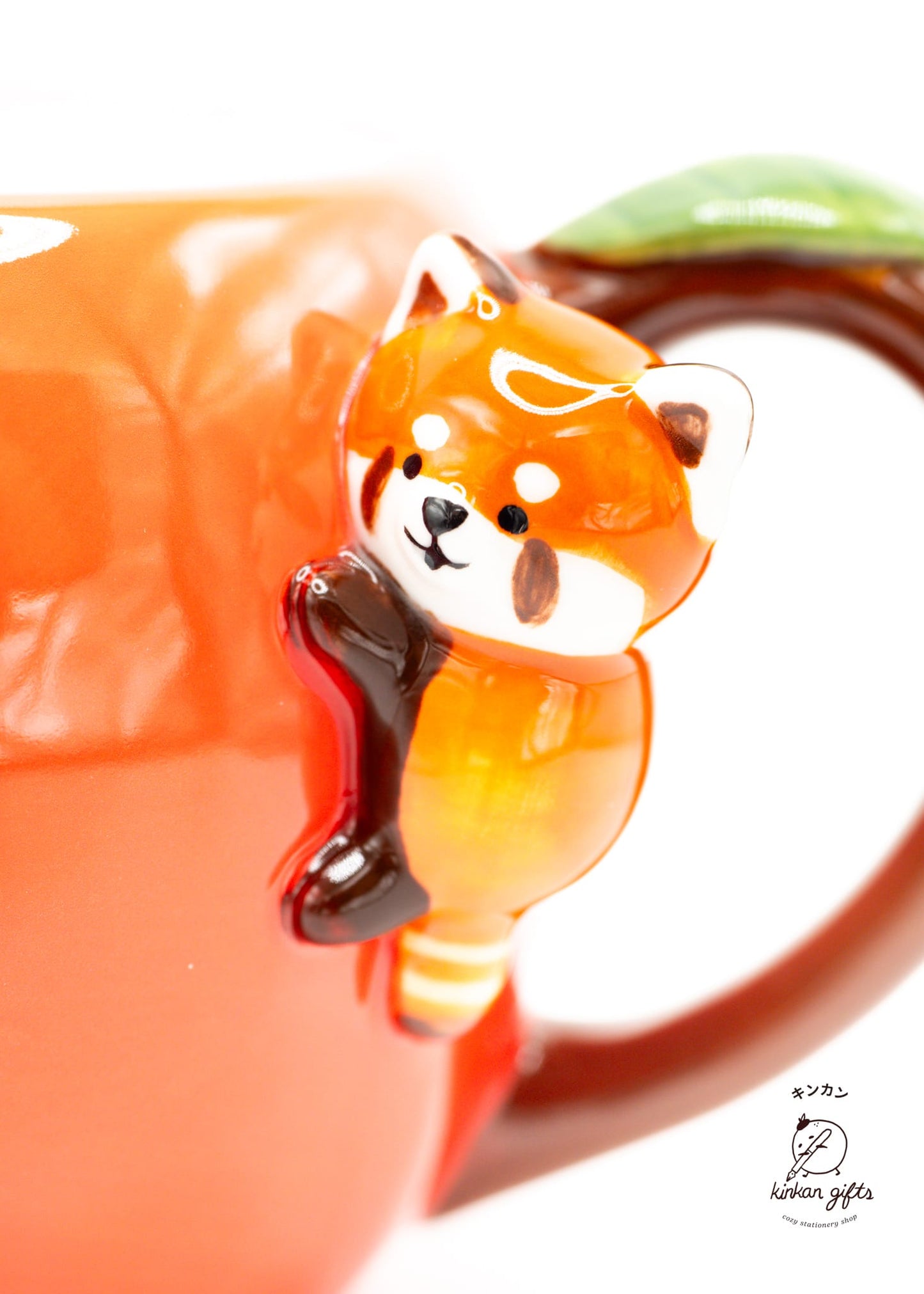 LIG Cups & Mugs Decole Let's Go Lesser - Red Panda Apple Mug